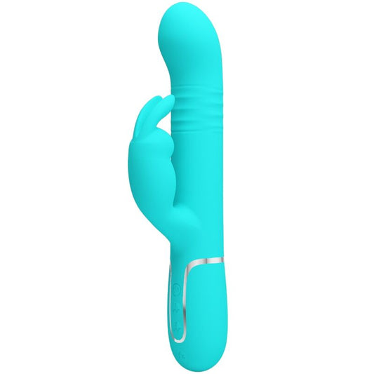 PRETTY LOVE - COALE RABBIT VIBRATOR PEARLS AQUA GREEN