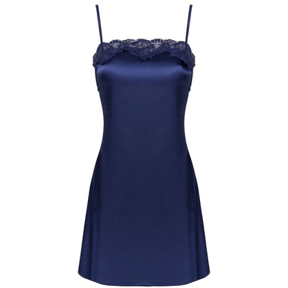 LIVCO CORSETTI FASHION - JACQUELINE LC 90249 ROUPO + CAMISA + CALCINHA AZUL MARINHO L/XL