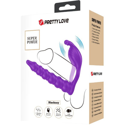 PRETTY LOVE - BLACKNEY ANÉIS PARA PÊNIS COM PLUG VIBRADOR