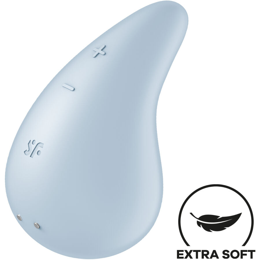 SATISFYER - DEW DROP VIBRATOR LAY-ON BLUE