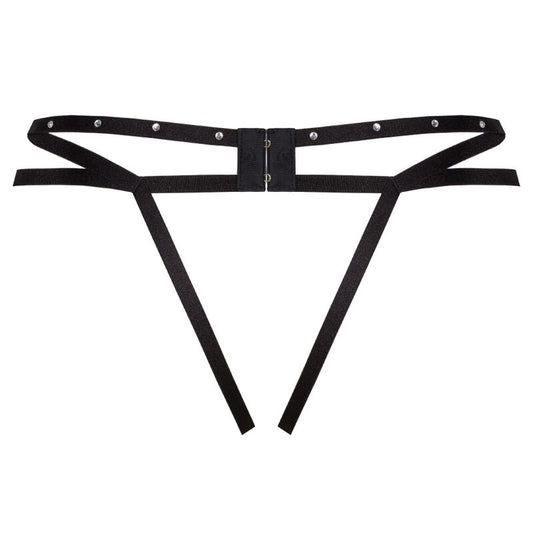 LIVCO CORSETTI FASHION - NOMADE TANGA SEM CROTCHLESS PRETO