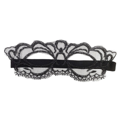 QUEEN LINGERIE - MSCARA DE RENDA FINA PRETA
