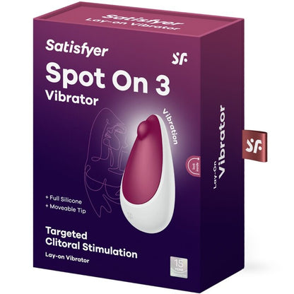 SATISFYER - SPOT ON 3 ESTIMULADOR CLITÓRICO BERRY - Infernum Store