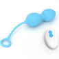 ARMONY - BLOSSOMS VAGINAL DUMBBELL VIBRAÇÃO CONTROLE REMOTO 10 VIBRAÇÕES AZUL