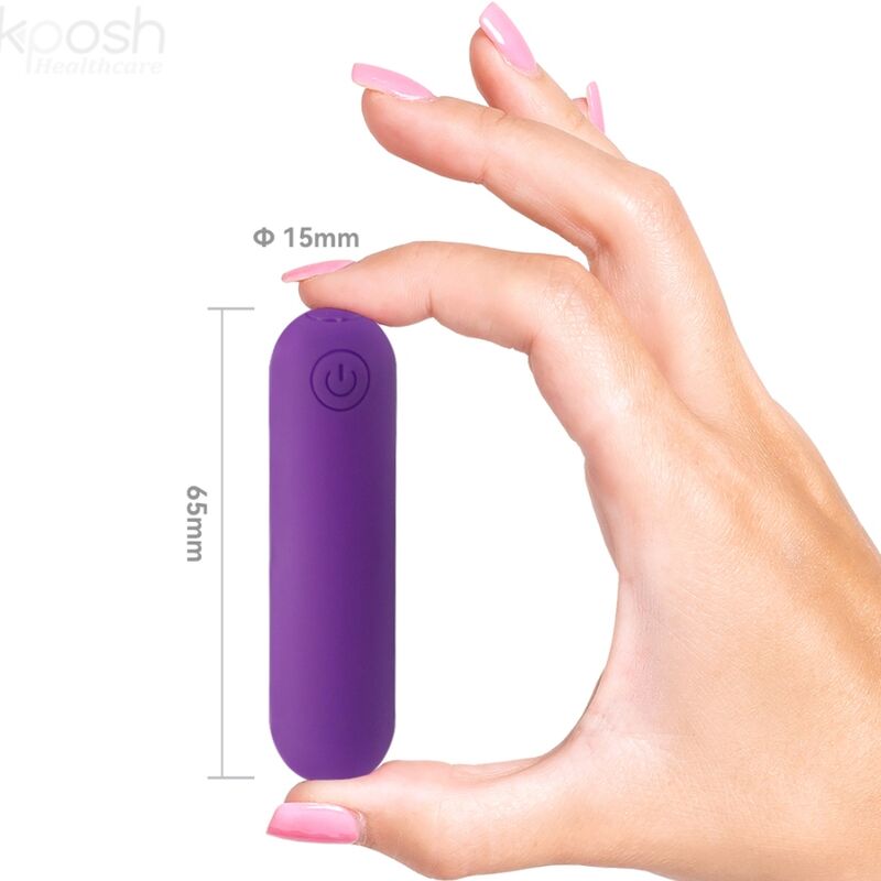 ARMONY - SPLASH JOLINE VIBRADOR BALA SILICONE CONTROLE REMOTO 10 VIBRAÇÕES 6.5 X 1.5 CM ROXO