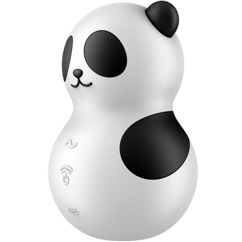 SATISFYER - POCKET PANDA ESTIMULADOR E VIBRADOR PRETO E BRANCO