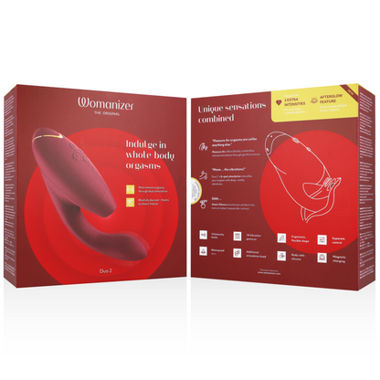 WOMANIZER - DUO 2 ESTIMULADOR BORDEAUX