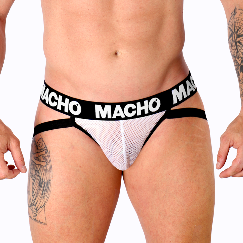 MACHO - MX26X1 JOCK GRID WHITE M