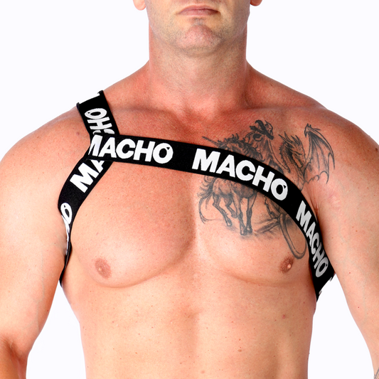 MACHO - ROMAN HARNESS WHITE L/XL