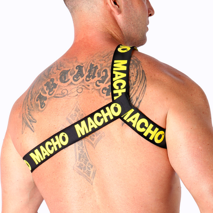 MACHO - ARNÊS ROMANO AMARELO L/XL