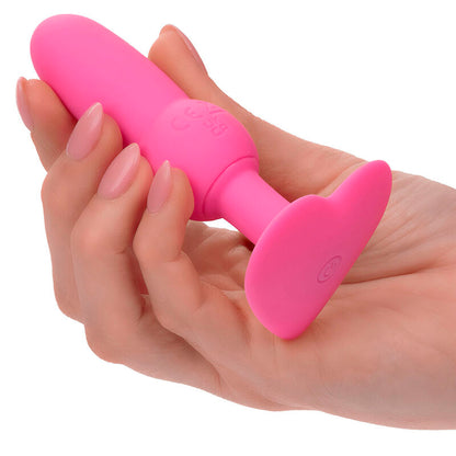 CALEXOTICS - FIRST TIME PLUG ANAL SONDA DE CONTAS 10 VIBRAÇÕES ROSA