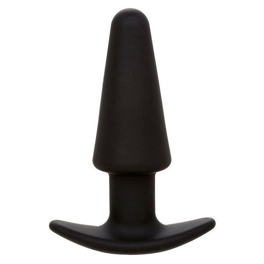 CALEXOTICS - ROCK BOTTOM TAPERED ANAL PLUG 10 VIBRACIONES SILICONE BLACK