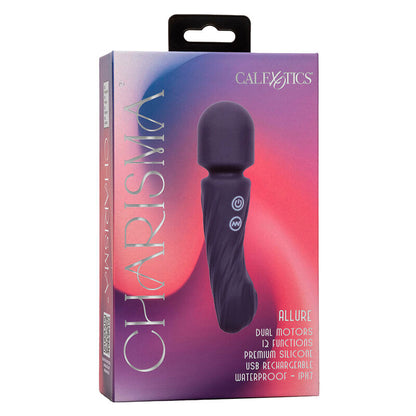 CALEXOTICS - CHARISMA ALLURE MASSAGER DUAL MOTORS 12 FUNÇÕES 17,25 CM X 4,5 CM ROXO