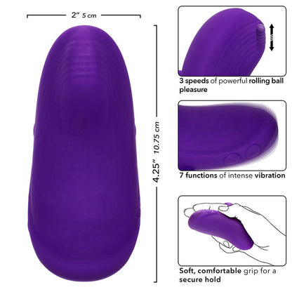 CALEXOTICS - ENVY HANDHELD ROLLING BALL MASSAGER 7 VIBRAÇÕES ROXO