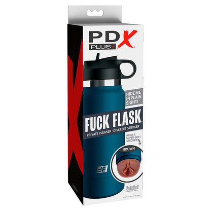 PDX PLUS - FUCK FLASK VAGINE DISCRET STROKER MARROM MODELO 1