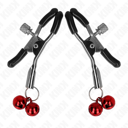 KINK - GRAMPO DE BICO DUPLO SINO VERMELHO 6 CM