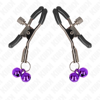 KINK - GRAMPO DE BICO DUPLO SINO ROXO 6 CM