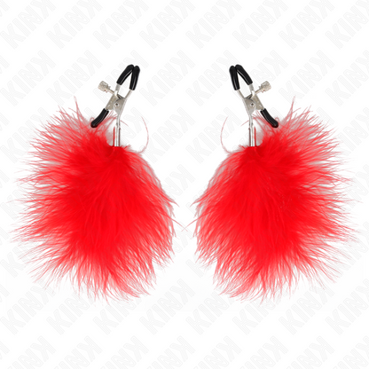 KINK - GRAMPO DE PENA VERMELHO 7 CM