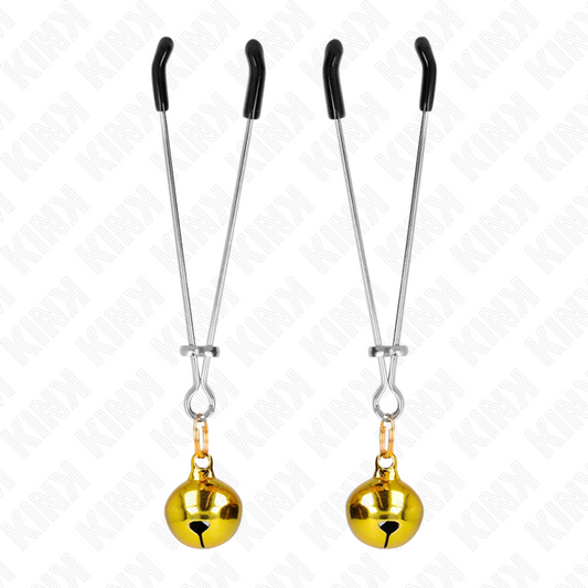 KINK - PINÇAS DE BINO FINAS OURO 7 CM