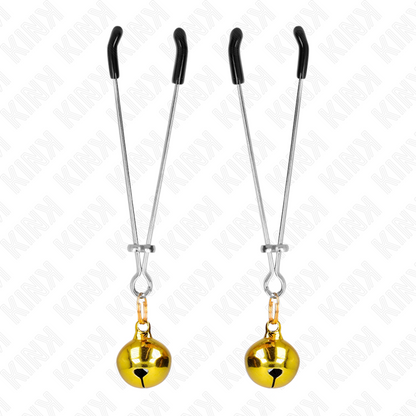 KINK - PINÇAS DE BINO FINAS OURO 7 CM