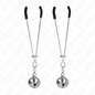 KINK - PINÇAS DE BINO FINAS PRATA 7 CM