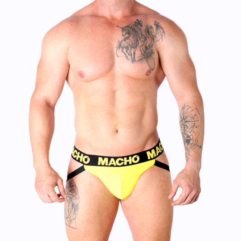 MACHO - MX25A JOCK LYCRA AMARELO M