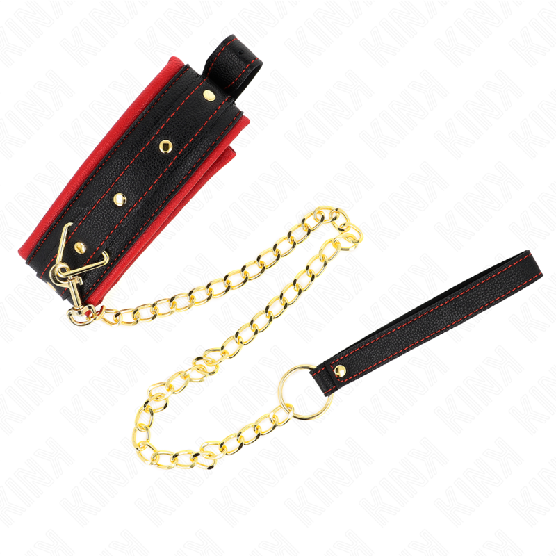 KINK - COLLAR WITH PLAIN FABRIC LEASH ADJUSTABLE 33-48 CM X 5.7 CM