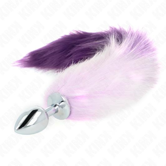 KINK - ANAL PLUG SIZE S 7 X 3 CM WITH SYNTHETIC TAIL 40 CM PURPLE