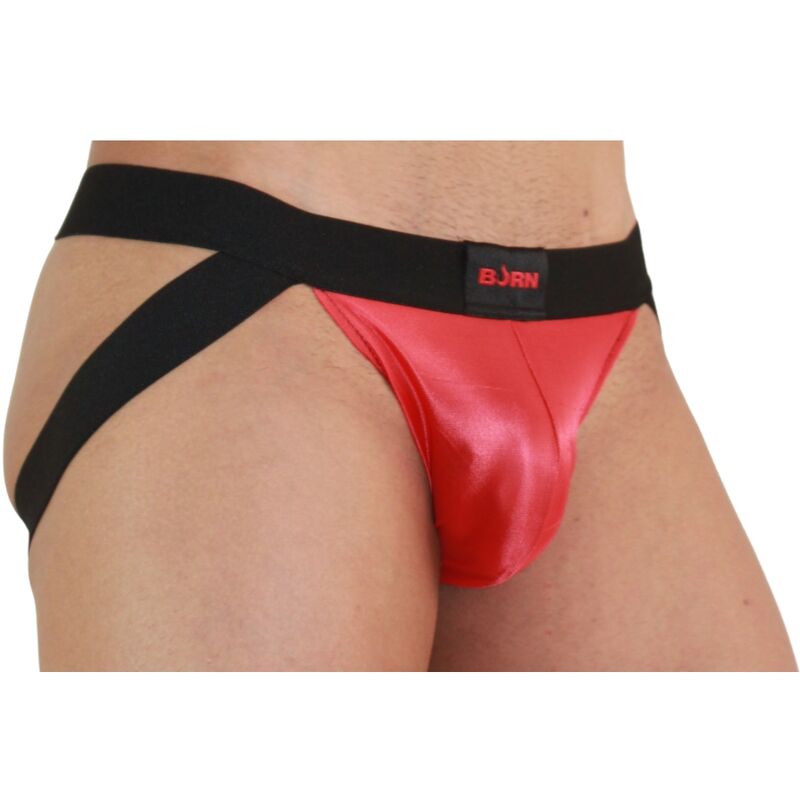 BURN - 010 JOCK RED / BLACK L