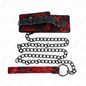 KINK - COLAR DE RENDA COM CINTO COM CINTO DE COURO REAL 105 CM / 44 X 5,5 CM