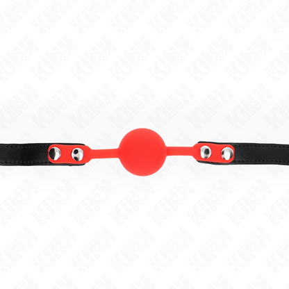 KINK - BOLA SILICONE MORDAÇA 4 CM COM FECHADURA 60 x 2 CM