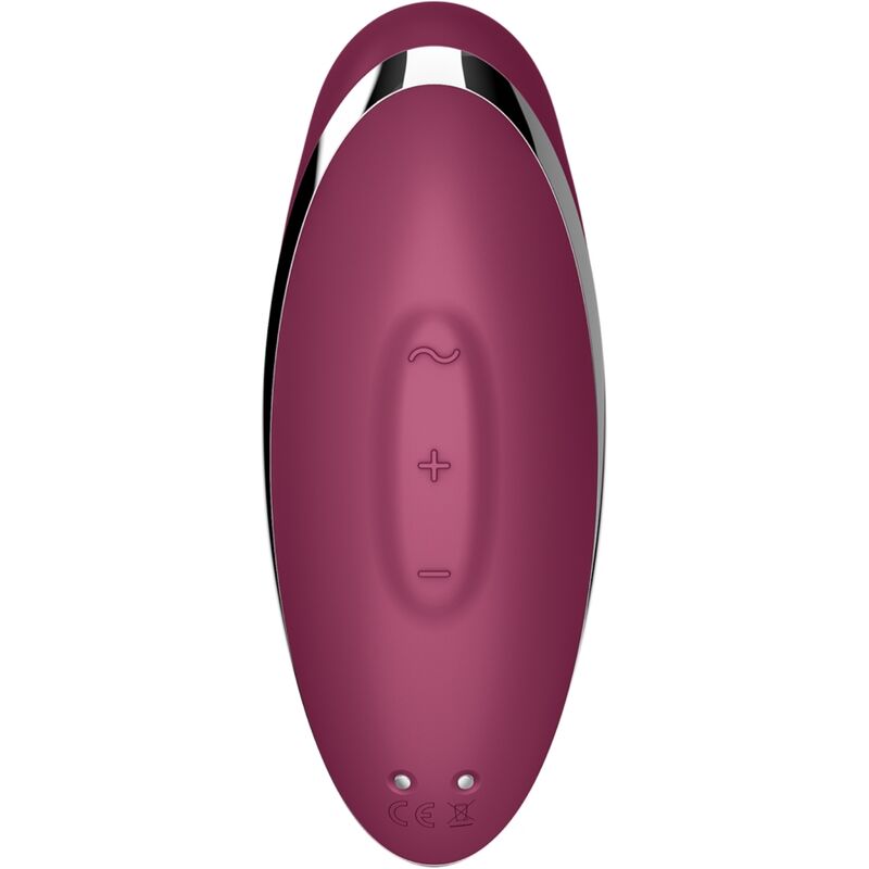 SATISFYER - TAP & CLIMAX 2 VIBRADOR & ESTIMULADOR VERMELHO