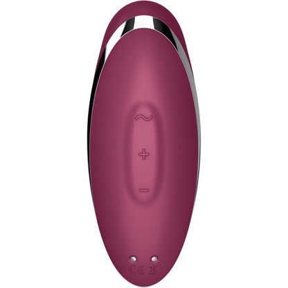 SATISFYER - TAP & CLIMAX 2 VIBRADOR & ESTIMULADOR VERMELHO