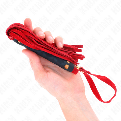 KINK - MINI CHICOTE DE CAMURÇA VERMELHA 30 CM