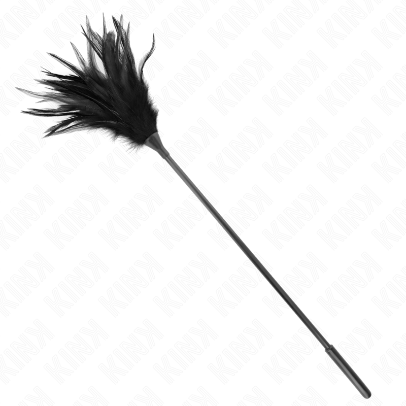 KINK - MULTIPLE BLACK TICKLE FEATHERS 45 CM