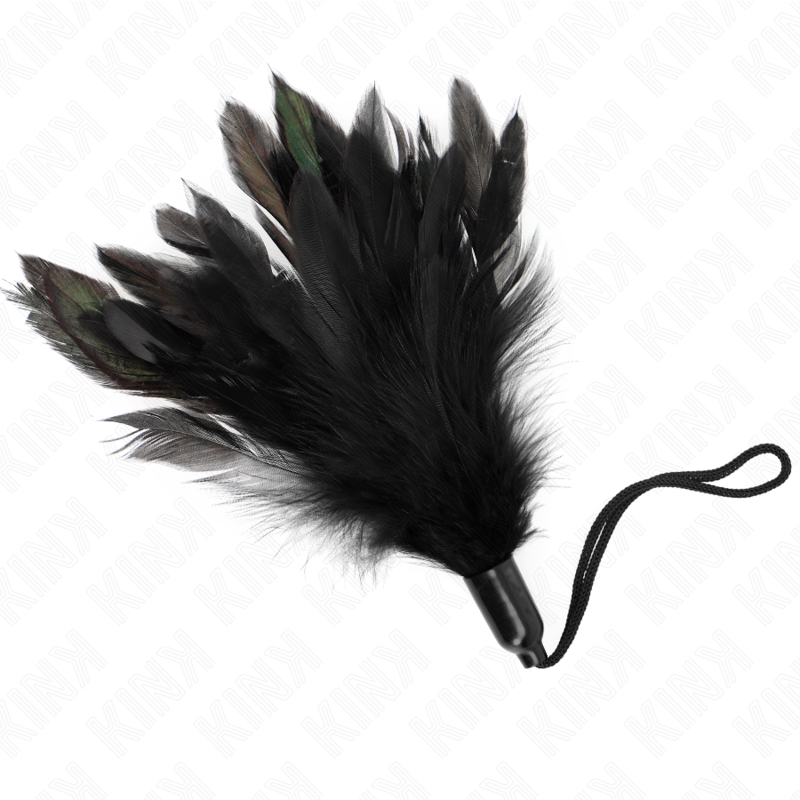 KINK - TICKLE FEATHERS WITH ROPE HANDLE PLASTIC BASE 15 CM