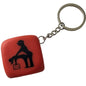 DIABLO PICANTE - CHAVEIRO DADO VERMELHO COM POSES