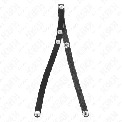 KINK - ANEL DE COURO PARA PÊNIS COM FECHO DE PRESSÃO 39 X 1 CM