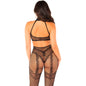LEG AVENUE - MESH BODYSTOCKING SEM FUNDO PRETO TAMANHO ÚNICO