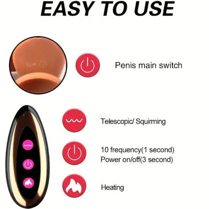 ARMONY - DILDO REALISTA VIBRATÓRIO RECARREGÁVEL