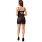 LIVCO CORSETTI FASHION - TIANA LC 20208 CHEMISE + TANGA PRETA S/M