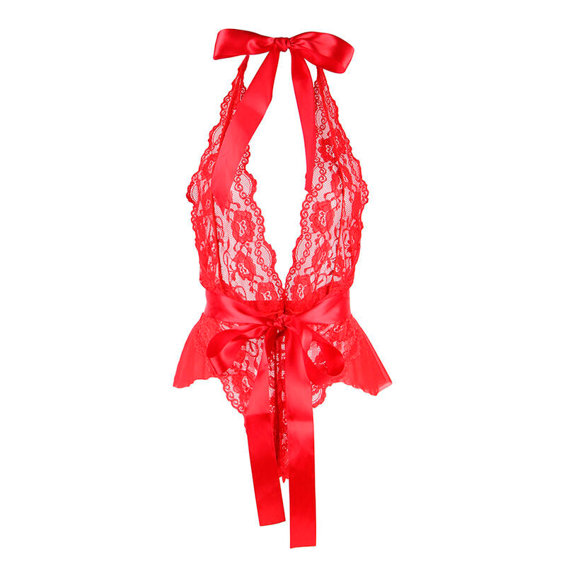 SUBBLIME - 953973 BODY SEXY COM BABADOS + CINTO VERMELHO S/M