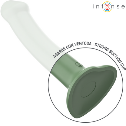 INTENSE - BECCA VIBRADOR COM VENTOSA 10 VIBRAÇÕES VERDE CONTROLE REMOTO