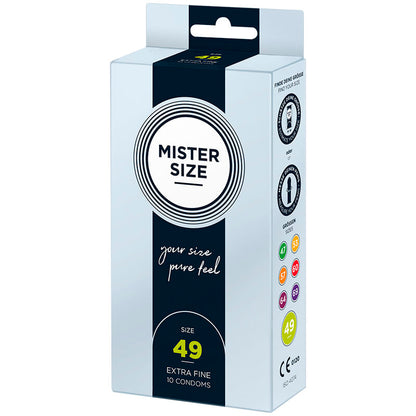 MISTER SIZE - PRESERVATIVO TAMANHO S 49 MM (10 UNIDADES)