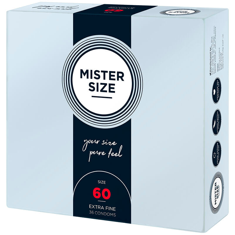 MISTER SIZE - PRESERVATIVO TAMANHO XL 60 MM (36 UNIDADES)