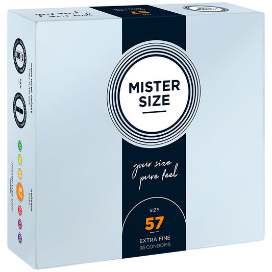 MISTER SIZE - PRESERVATIVO TAMANHO L 57 MM (36 UNIDADES)