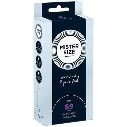 MISTER SIZE - PRESERVATIVOS TAMANHO XXXL 69 MM (10 UNIDADES)