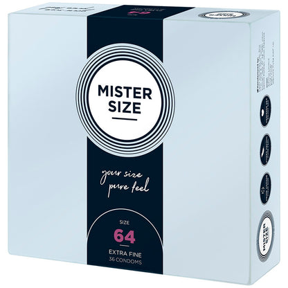 MISTER SIZE - PRESERVATIVOS TAMANHO XXL 64 MM (36 UNIDADES)