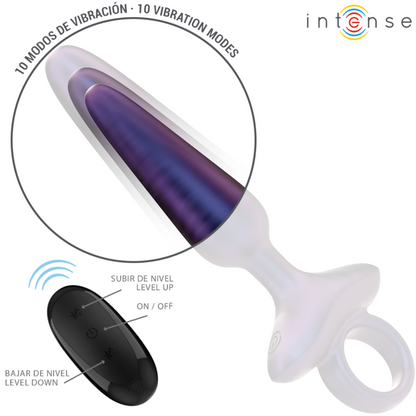 INTENSE - MARLON VIBRADOR ANAL PLUG MODELO 4 CONTROLE REMOTO