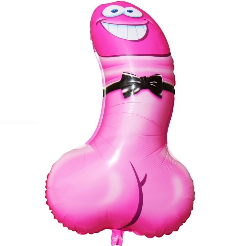 DIABLO PICANTE - BALO DE FESTA EM FORMATO DE PÊNIS ROSA
